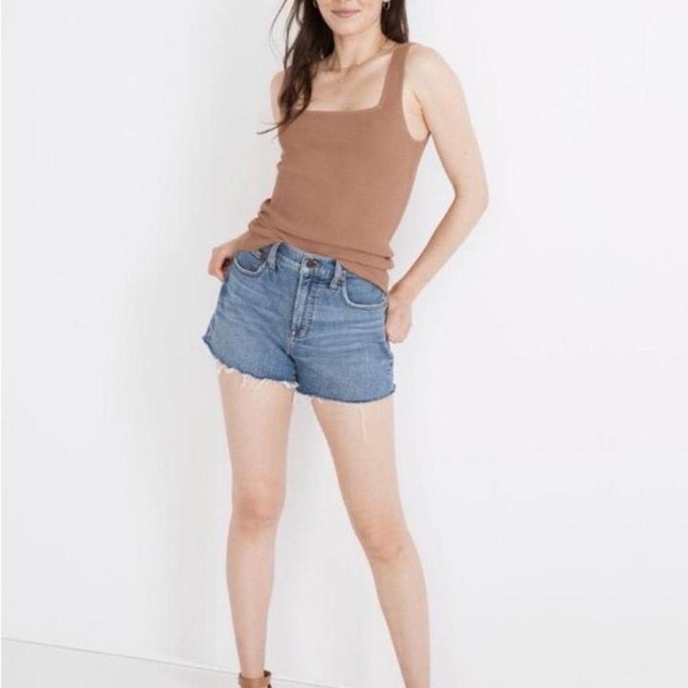 Madewell The Perfect Jean Short Light Medium Wash Size 27